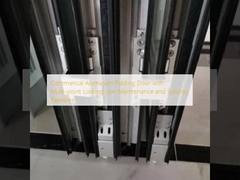 Commercial Aluminum Folding Door with Multi-point Locking Low Maintenance and Security Features