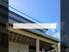 Stainless Steel Frameless Balcony Thoughened Glass Railings Standoff Design
