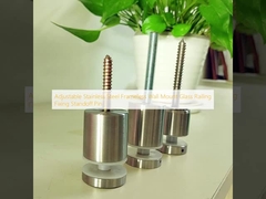 Adjustable Stainless Steel Frameless Wall Mount Glass Railing Fixing Standoff Pin