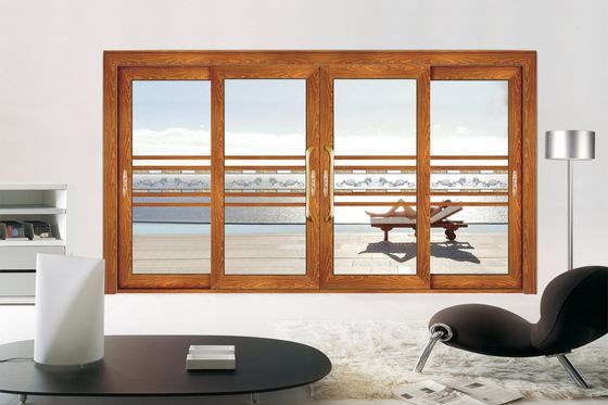 Energy Efficient Durable Design Aluminum Sliding Door with Easy Maintenance and Double Glass