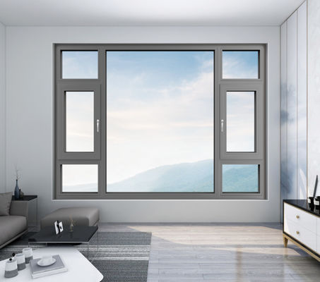 Heat Resistant Aluminum Swing Window with Multi-point Locking System and Energy Efficient Design