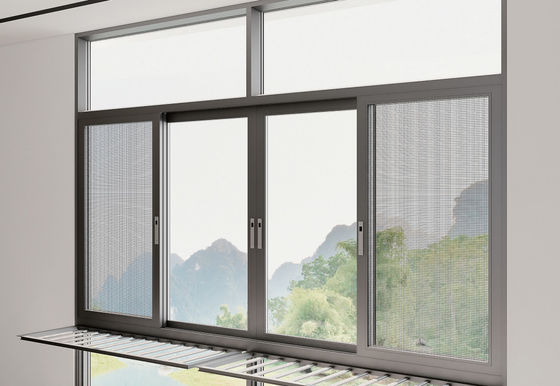 Easy Installation Aluminum Sliding Window Residential For Fresh Indoor Air