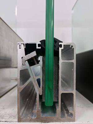 Aluminum U Channel Glass Railing with 6+6mm and 8+8mm Tempered Glass for 36''/42'' Height Balcony and Deck