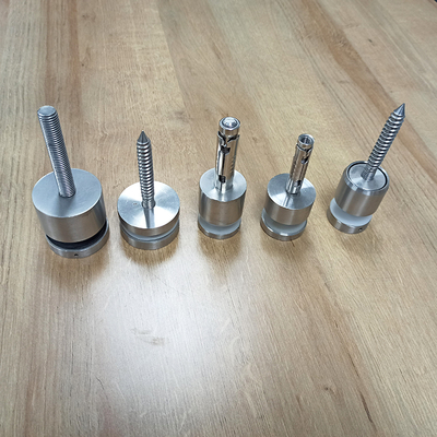 Adjustable Stainless Steel 304 316 Standardoff Wall Mounting For Balcony Stairs Glass Railing