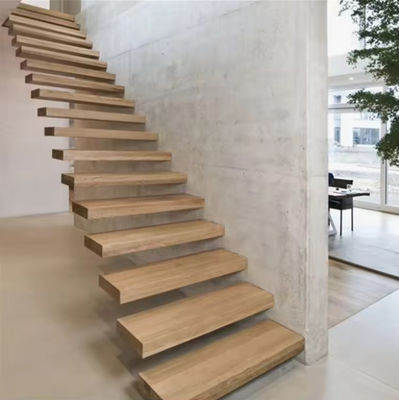 quality  SZG Modern Design Floating Staircase Customized Floating Wooden Staircase factory