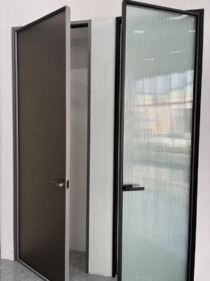 quality  Heavy Duty Aluminum Swing Door Thermal Break Aluminum Swinging Kitchen Doors factory
