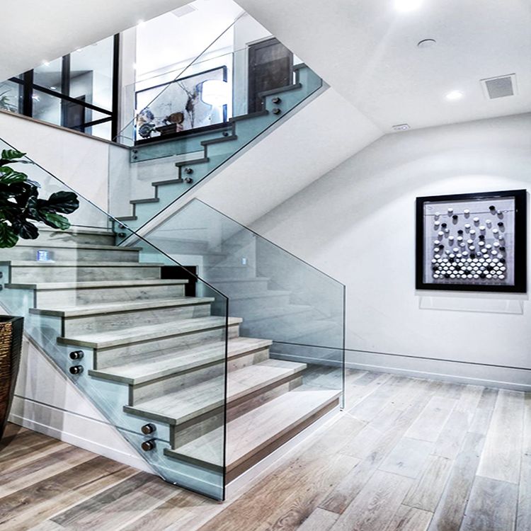 Embedded Glass Railing Customizable Frameless Glass Railing System