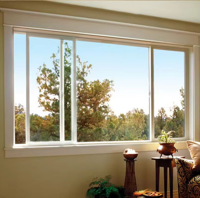 Commercial Soundproof Aluminum Sliding Window with 1.4mm-2.0mm Profile Thickness and Anodized Waterproof Finish