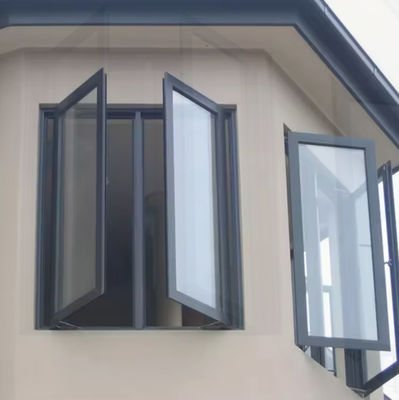New Design Aluminum Alloy Casement Window with Sound Insulation and Out Swing Egress Feature