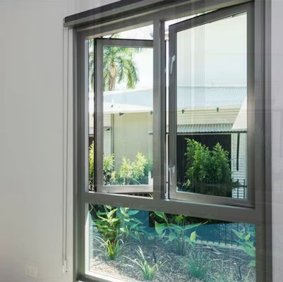 New Design Aluminum Alloy Casement Window with Sound Insulation and Out Swing Egress Feature