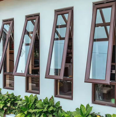 High Security Aluminum Tilt And Turn Window With Customized Size And Tempered Glass