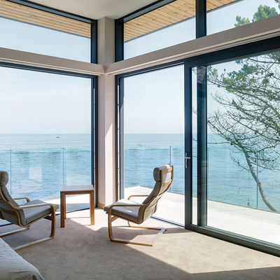 Noise Reduction Aluminum Sliding Door Insulated Glass 3 Metre Aluminium Sliding Doors