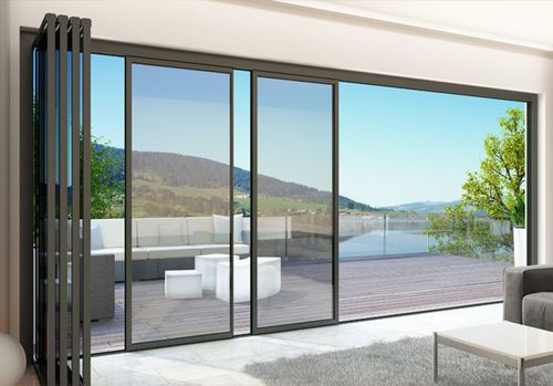 Thermal Break Aluminum Sliding Door with Side Sliding Design and 10 Years Warranty for Commercial Buildings