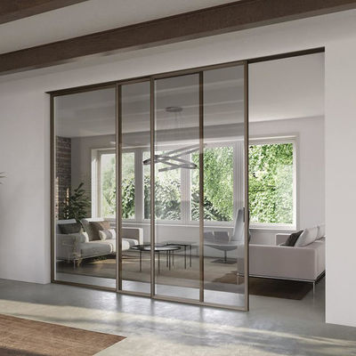 Customizable Slim Aluminum Sliding Door with Easy Maintenance and Energy Saving Features