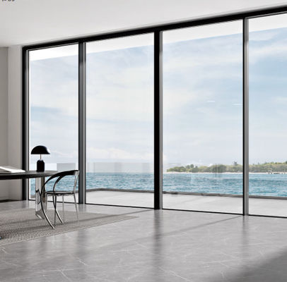 Thin Aluminium Sliding Glass Door with Safety Multi Point Locking and Energy Saving Features