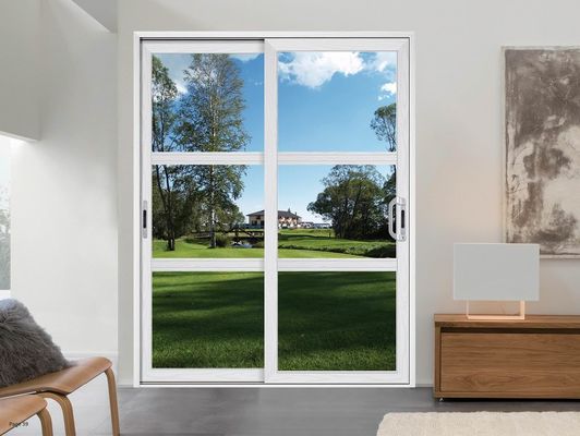 Typhoon Resistant Aluminum Sliding Door with Insulated Safety Glass and 10 Years Warranty