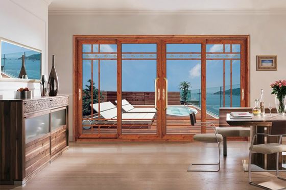 Energy Efficient Durable Design Aluminum Sliding Door with Easy Maintenance and Double Glass