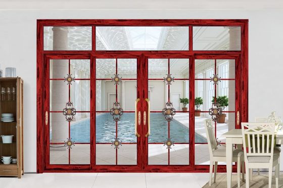 Energy Efficient Durable Design Aluminum Sliding Door with Easy Maintenance and Double Glass