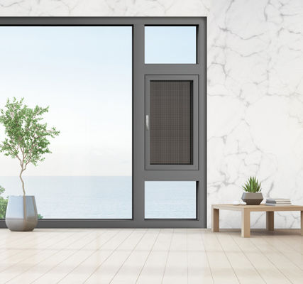 Aluminum Outward Swinging Windows Easy Cleaning And Heat Resistant