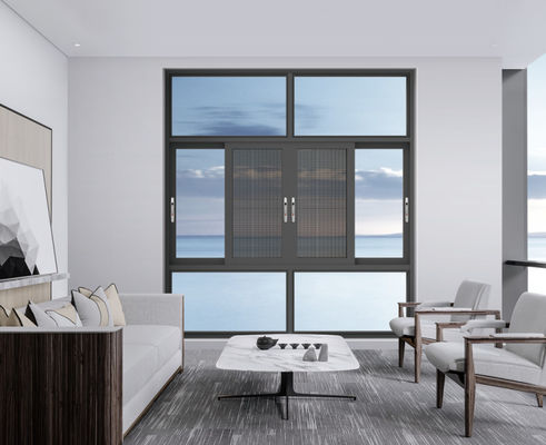 Customized Size Aluminum Alloy Casement Window with Stainless Steel Hardware and 10 Years Warranty