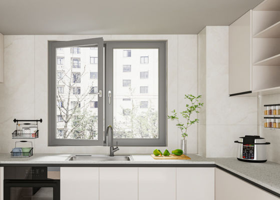 Space Saving Large Swing Open Aluminum Swing Window with 10 Years Warranty for Maximum Air Circulation