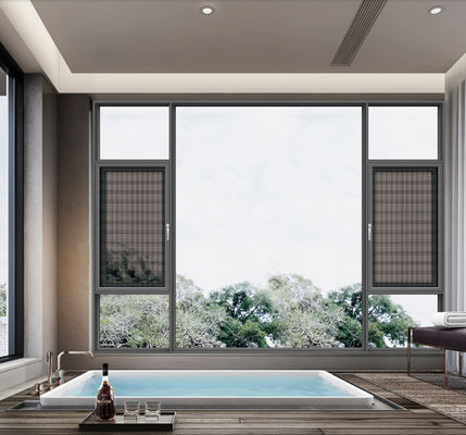 Space Saving Large Swing Open Aluminum Swing Window with 10 Years Warranty for Maximum Air Circulation