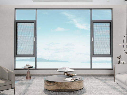 Aluminum Swing Window with 10 Years Warranty Soundproof and Weather Resistance Inward Casement Window