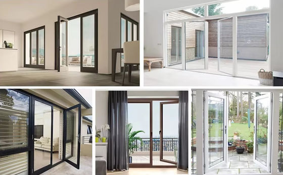 Eco Friendly Weather Resistant Aluminum Swing Door with Recyclable Materials
