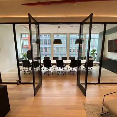 Heavy Duty Aluminum Swing Door with 2.0-3.0mm Profile Thickness Easy Maintenance Anodizing