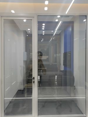 Customized Aluminum Glass Swing Door with Tempered Clear Glass Double Tempered Glass and 10-year Warranty