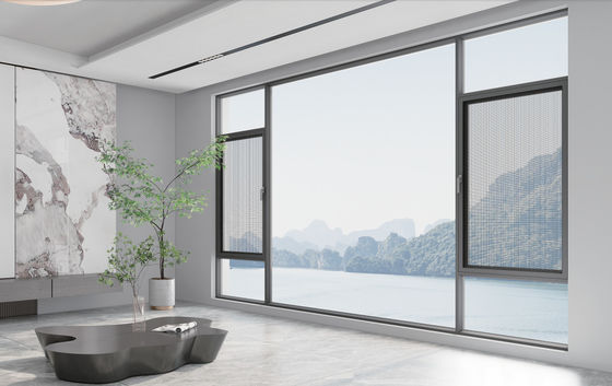 Powder Coated Aluminum Swing Window with 10 Years Warranty and Customizable Colors