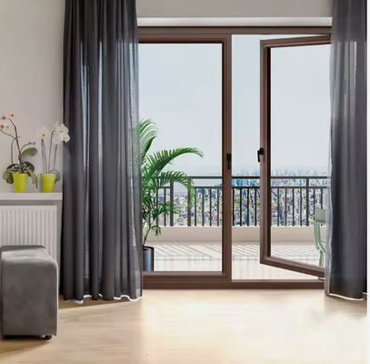 SZG House Aluminium Double Hinged Doors For Safety And Smooth Open
