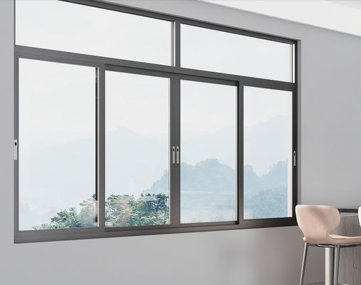 SZG Powder Coated Sliding Aluminum Window With Multi Point Locking System And Hardware