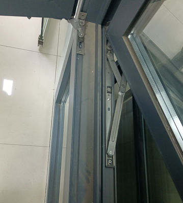 Customized Size Aluminum Swing Window with Multi-Point Locking and Tempered Insulated Glass