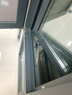 Residential Aluminum Swing Window Easy Cleaning Inward Opening Window