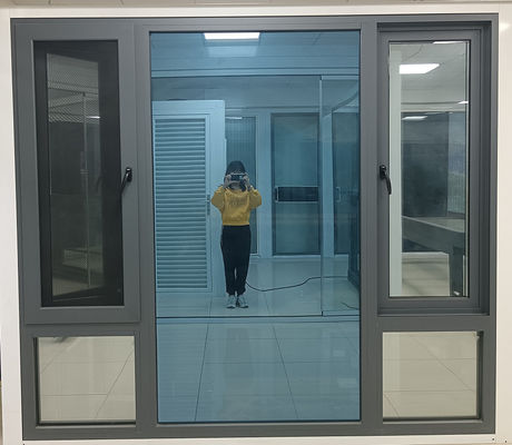 Residential Aluminum Swing Window Easy Cleaning Inward Opening Window