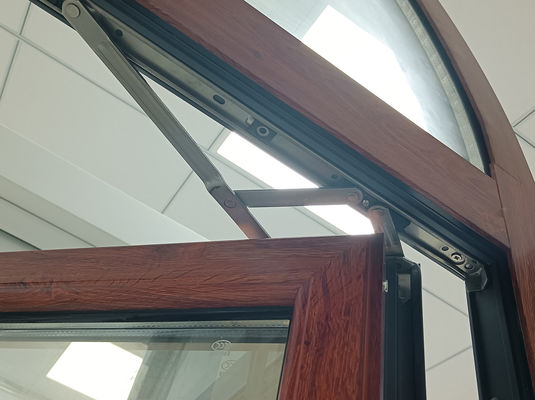 Modern Design Aluminum Swing Window with Tempered Insulated Glass and Multi-Point Locking System