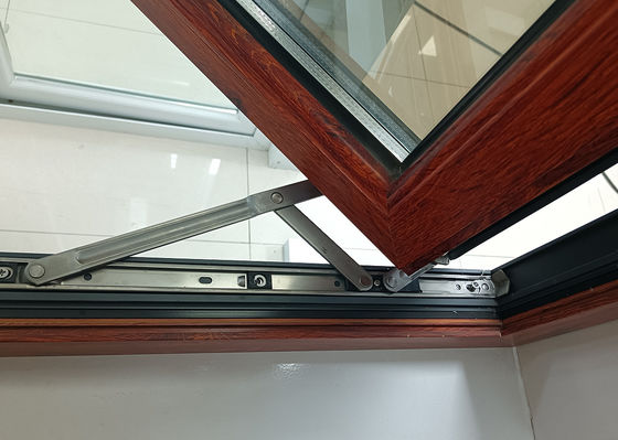 Modern Design Aluminum Swing Window with Tempered Insulated Glass and Multi-Point Locking System