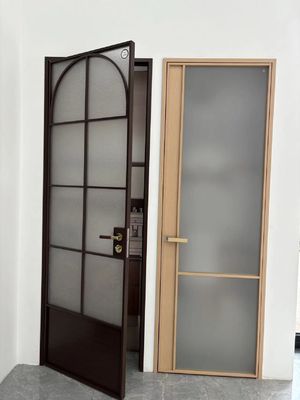 Walls Divider Interior Aluminium Swing Doors Customized French Casement