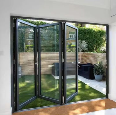 Thick Frame Aluminum Folding Door with 50 Years Life Span Dust Resistant and Easy Cleaning