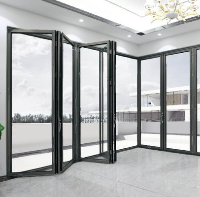 50mm Frame Width Aluminum Folding Door with 10 Years Warranty for Exterior Use