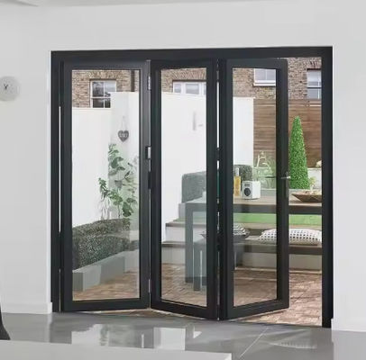 High Security Hurricane Resistant Aluminum Folding Door with Thermal Break for Enhanced Safety and Energy Efficiency
