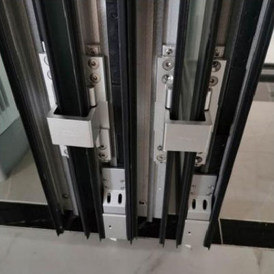 Tempered Glass Aluminum Bifold Patio Doors With Thermal Break Profile
