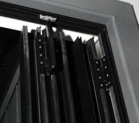 Heavy Duty Aluminum Folding Door with 10 Years Warranty and 50 Years Life Span for Sound Insulation