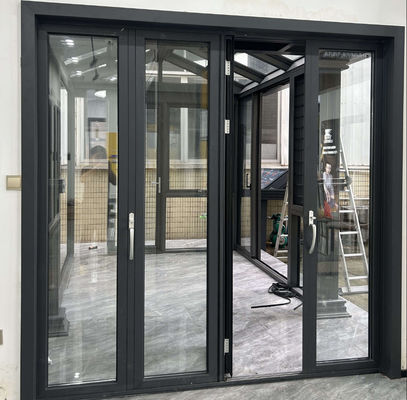 Durable Low Maintenance Aluminum Folding Door with Environmental Protection and Thick Aluminum Profile