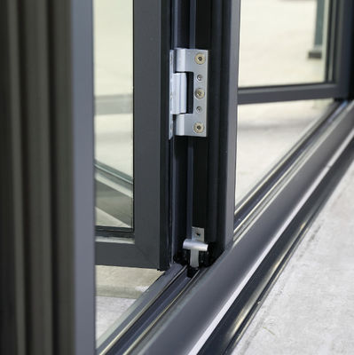 Heavy Duty Aluminum Bifold Door with Customized Size Durable Weather Resistant Tempered Glass