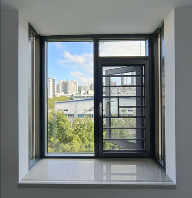 High Security Aluminum Swing Window with Large Swing Open and Customized Size Featuring 10 Year Warranty