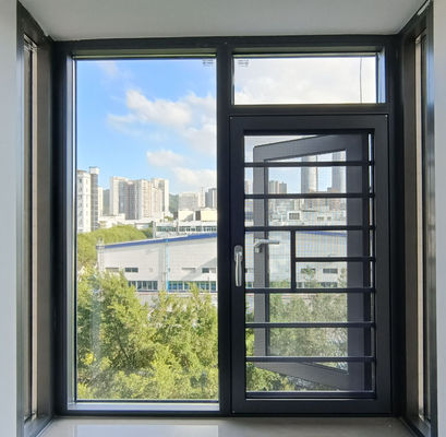 High Security Aluminum Swing Window with Large Swing Open and Customized Size Featuring 10 Year Warranty
