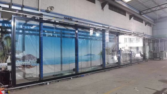 Slim Frame Aluminium Bi Fold Doors With Tempered Safety Laminated Glass