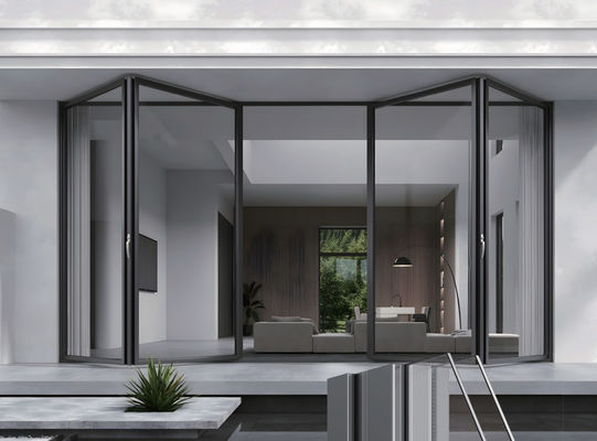 Thermal Break Aluminum Bifold Door with 50-Year Lifespan and Customized Size Fluorocarbon Spraying
